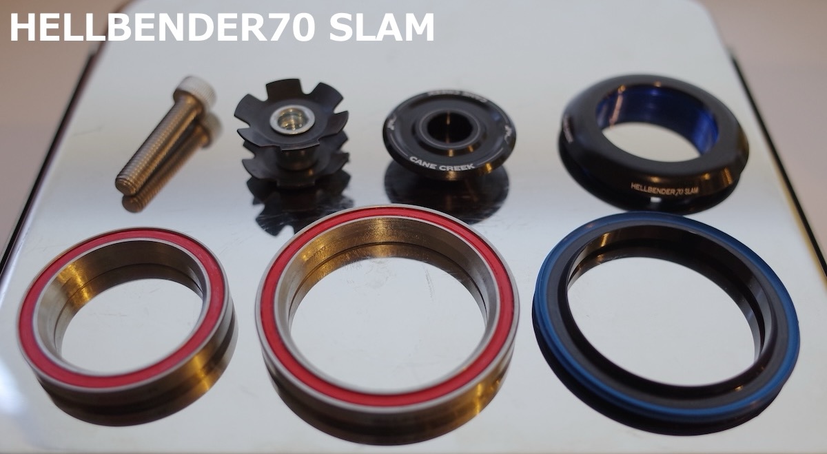 Cane Creek ヘルベンダー 70 統合型 ヘッドセット 完全 IS42/28.6/H9 | IS52/40 ブラック Cane Creek Hellbender 70 統合ヘッドセット IS41&frasl;28.6&frasl;H9 IS52&frasl;40 BAA1188K