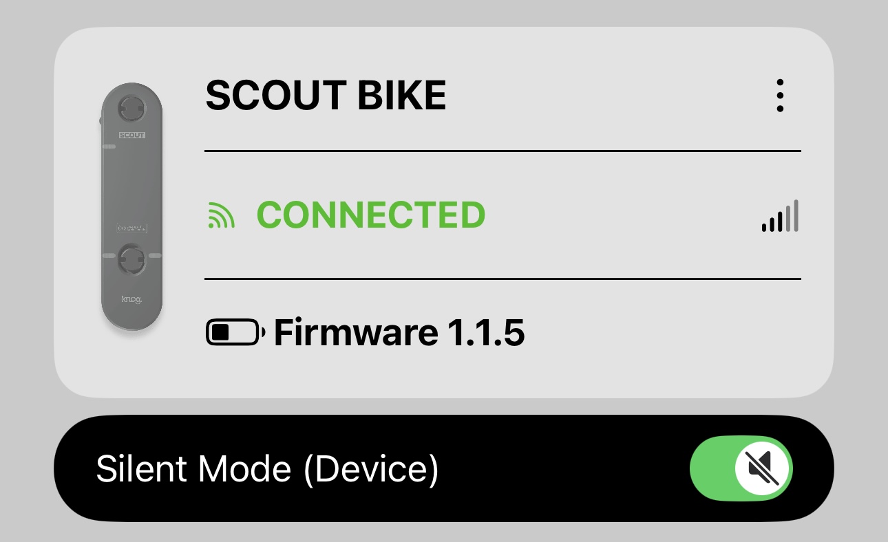 Knog Scout便利な使い方　サイレントモード編🤫